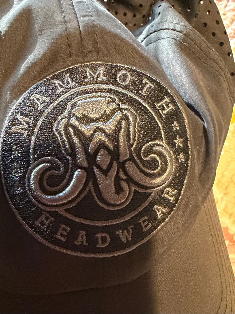 Mammoth Headwear Black Baseball Cap